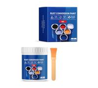 TENYELE Vernice antiruggine a base d'acqua da 300 g con pennello che offre un rivestimento protettivo resistente alle intemperie e colorato per superfici metalliche, vernice metallica resistente alle