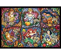 Tenyo Disney Brilliant Princess - Puzzle in vetro macchiato, serie Gyutto, 500 pezzi