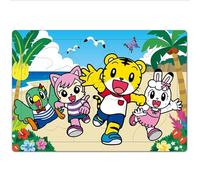 Tenyo TC-20-689 Puzzle per bambini, Shimajiro, 20 pezzi, puzzle per bambini, forme divertenti di pezzi, pezzo sagoma, prodotto in Giappone, include una copertura speciale per le coccole, dai 2 ai 3