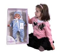 Teo 45cm Bambola Neonato Profumato in Scatola con Ciuccio Originale