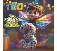 TEO, TU ELFO DEL TERCER CUMPLEAÑOS: Libro personalizable para niños y niñas de 3 años - Regalo original para el tercer cumpleaños y recuerdo del tercer año de vida.