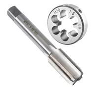 Teocpai Set di maschi e filiere M20 x 1,5 mm Maschio a vite con filettatura rotonda per riparazione di dadi, bulloni