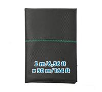 Teodute 100g/m² Pesante Telo Pacciamatura, Alta Resistenza Trazione e Strappo, Permeabile all'Acqua Tessuto Non Tessuto, per Giardino Orto Vialetto Patio Prato (50m x 2m, 1 Rotolo)