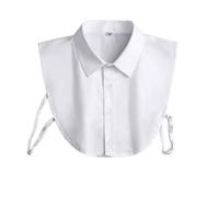 Teogneot Colletto Camicia Colletto Staccabile Donna Mezza Camicia Staccabile Decorativo Camicia Finta Colletto Bianca Falso Mezzo Camicia Colletto