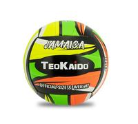 Teokaido - Pallone da Pallavolo Taglia 5, Peso Ufficiale 260-280g, Resistente all'Acqua, Design Esclusivo, Ideale per Interni ed Esterni, Jamaica