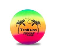 Teokaido, Pallone in Gomma Multiuso, Palla da Spiaggia per Bambini e Adulti, Ideale per Calcio e Pallavolo, in PVC Leggero e Resistente, Gioco per Mare, Parco e Giardino, Diametro 22.5, 180gr