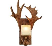 Teokszn Finto Parete cornatura Leggera Vintage Rustica Lampada da Parete Corta da Parete Decorazione Decorazione da Parete per Sala da Pranzo Soggiorno Bar Bar (caffè)