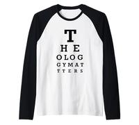 TEOLOGIA Conta - Tabella degli Occhi - Studio della Bibbia Cristiana Maglia con Maniche Raglan