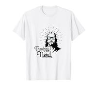 Teologia Nerd Divertente Religioso Cristiano Gesù Fede Dio Maglietta