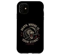 Teologia riformata La morte dov'è il tuo pungiglione 1 Cor 15:55 Custodia per iPhone 11