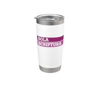 Teologia Riformata Scrittura Solo Design Sola Scriptura Art Bicchiere termico in acciaio inox doppia parete
