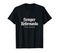 Teologia Riformata Semper Reformanda Riforma Sempre Maglietta con Stampa Grafica Economica