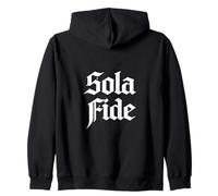 Teologia Riformata Sola Fide Faith Alone Christian Design Felpa con Cappuccio