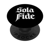 Teologia Riformata Sola Fide Faith Alone Christian Design PopSockets PopGrip Adesivo
