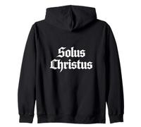 Teologia Riformata Solus Christus Cristo Solo 5 Solas Design Felpa con Cappuccio