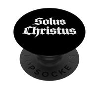 Teologia Riformata Solus Christus Cristo Solo 5 Solas Design PopSockets PopGrip Adesivo