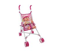 Teorema 66040 - Set Passeggino e Bambolotto con Voce, Beve e fa Pipì