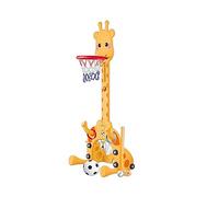 Teorema 67327 - Giraffa Giocattolo 120cm Multifunzione, 5 in 1, Calcio, Basket, Golf, Anelli e Funziona da Metro.