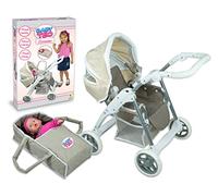 Teorema 74199 - Carrozzina in Metallo con Navicella Porta Bebe' Estraibile