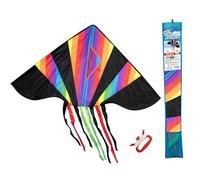 Teorema - Aquilone Arcobaleno con Maniglia, Facile da Montare, Misure 145x73cm