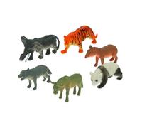 Teorema - Busta set Animali dell'Asia con Mappa Geografica Illustrata e Curiosità, 6 Animali Assortiti, Collezionabile