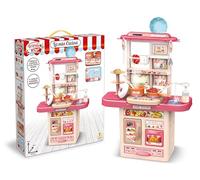 Teorema - Cucina Giocattolo per Bambini, Fornello con Luci e Suoni, Lavello realmente funzionante, con Accessori, Altezza 65cm