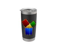 Teorema di Pitagora - Matematica pitagorica A2 + B2 = C2 Bicchiere termico in acciaio inox doppia parete