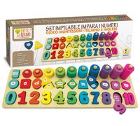 Teorema Giocattoli 40559 - Set Impilabile in Legno Impara i Numeri