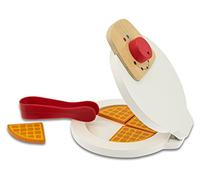 Teorema, Fatto di Legno - Macchina per Waffle Giocattolo in Legno con Pinza e Waffle Divisibili, Set Cucina Giocattolo per Gioco di Ruolo, Elettrodomestici Giocattolo per Bambini