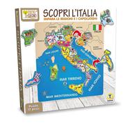 Teorema 40462 - Puzzle d'Italia in Legno, Multicolore