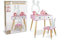 Teorema Fatto di Legno Specchiera con Accessori Make Up