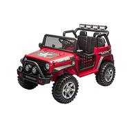 Teorema Giocattoli 66707 - Macchina Elettrica per Bambini con Luci e Suoni, Batteria da 12V e Telecomando 2.4Ghz, Rossa