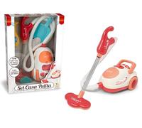 Teorema Giocattoli, Aspirapolvere per Bambini con Luci e Suoni Veri, Tubo Flessibile e Accessori Pulizia, Gioco di Imitazione per Piccoli Aiutanti, Set Casa Pulita