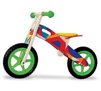Teorema Giocattoli, Bicicletta Cavalcabile Senza Pedali in Legno Unisex bambino, Multicolore, unica
