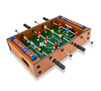 Teorema - Calcio Balilla per Bambini, Biliardino da Tavolo in Legno, Mini Calcetto con 2 Palline, Misure 34x37x8,5
