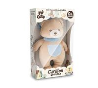 Teorema Giocattoli, Carillon Neonati Orsetto Lavabile, Giochi Neonato 0-3 Mesi con Ninna Nanna, Peluche Morbido da 25 cm con Meccanismo Estraibile, Idea Regalo Nascita