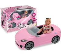 Teorema Giocattoli, Dea Bambola con Auto Cabrio Rosa, Fashion Doll Snodata con Vestiti Eleganti, Macchina Giocattolo con Dettagli Realistici, Set Completo per Bambina 3 anni +