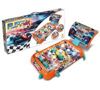 Teorema Giocattoli Flipper Car Race, Flipper Elettronico da Tavolo per Bambini con Segnapunti Digitale, Luci e Suoni da Sala Giochi, Gioco di Abilità Portatile