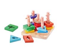 Teorema Giocattoli - Impilatore Geometrico in Legno Gioco Educativo Montessori