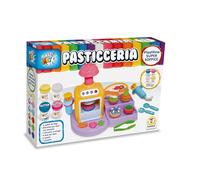 Teorema Giocattoli, Laboratorio Creativo con Plastilina per Bambini Super Soffice, Pasta Modellabile con Macchina per Dolci, Stampi ed Estrusore, 4 Vasetti Inclusi, Set Pasticceria