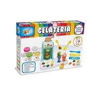 Teorema Giocattoli, Laboratorio Creativo con Plastilina per Bambini Super Soffice, Pasta Modellabile con Macchina per Gelato, Coni, Coppette e Stampi, Set Gelateria