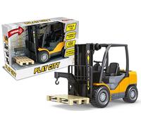 Teorema Giocattoli, Muletto Giocattolo, Grande Carrello Elevatore Scala 1:12 con Forche Mobili, Luci, Suoni Realistici e Movimento a Frizione, Pile Incluse