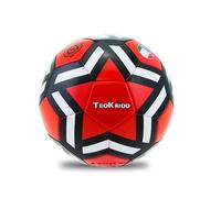 Teorema - Pallone da Calcio Teokaido Taglia 5, Match, Training, Partita, Allenamento, per Bambini e Adulti, Rossoneri