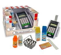 Teorema Giocattoli, POS Giocattolo per Bambini, Cassa Giocattolo con Calcolatrice Vera, Lettore Carta di Credito, Scontrino e Accessori, Registratore di Cassa Portatile per Gioco Supermercato