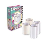 Teorema Giocattoli, Rotoli di Ricarica per Laboratorio Stickers, Set di 4 Pezzi (2 bianchi, 2 trasparenti), Kit per Bambini 5+ Anni