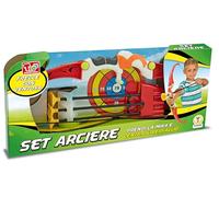 Teorema Giocattoli, set arco e frecce per bambini, tiro con l'arco giocattolo, frecce a ventosa, arco con 3 frecce, feretra e bersaglio. adatto per gioco da interno ed esterno.