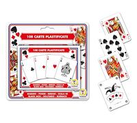 Teorema Giocattoli, Set di Carte da Gioco Plastificate, Giochi Da Tavolo, 108 Carte, (per Ramino, Poker, Bridge, Scala 40, Black Jack, Solitario, Burraco)