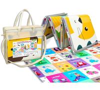 Teorema Giocattoli, Tappeto Gioco Bambini 200x180, Tappeto Neonato Gattonamento Double Face, Tappetino Morbido per Cameretta, Impermeabile con Borsa Trasporto, Tappeto Tummy Time facile da Pulire