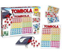 Teorema Giocattoli, Tombola Italiana con Gettoni in Plastica, Gioco da Tavolo per Famiglia con Tabellone, Numeri e 48 Cartelle, Gioco di società per Feste e Natale