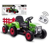 Teorema Giocattoli Teorema 66692 - Trattore Elettrico 12v Cavalcabile Per Bambini, Con Luci, Suoni, Rimorchio, Lettore Mp3, Ingresso Aux, Usb e Radiocomando